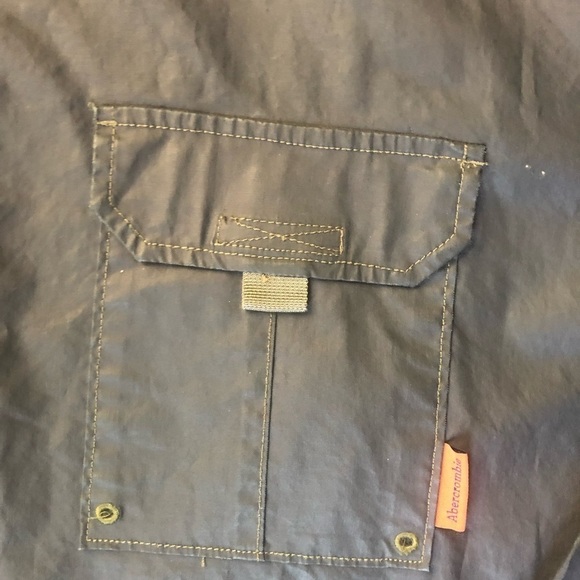 Abercrombie & Fitch Reliable Outdoor Coated Black Jacket Sz. XL  100% Cotton - Picture 6 of 7